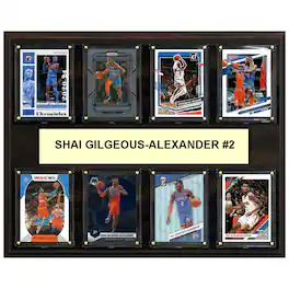 C&I Collectibles - Shai Gilgeous-Alexander Oklahoma City Thunder 12" x 15" Trading Card Plaque - Multicolor