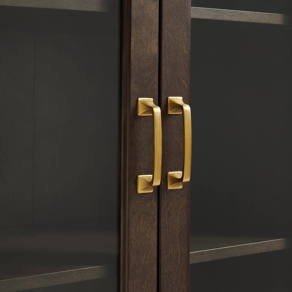 Alt View 8. Crosley Furniture - Stanton Glass Door Kitchen Storage Pantry Cabinet - Coffee.