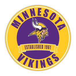 Fan Creations - Minnesota Vikings 24" Circle with Banner - Multicolor