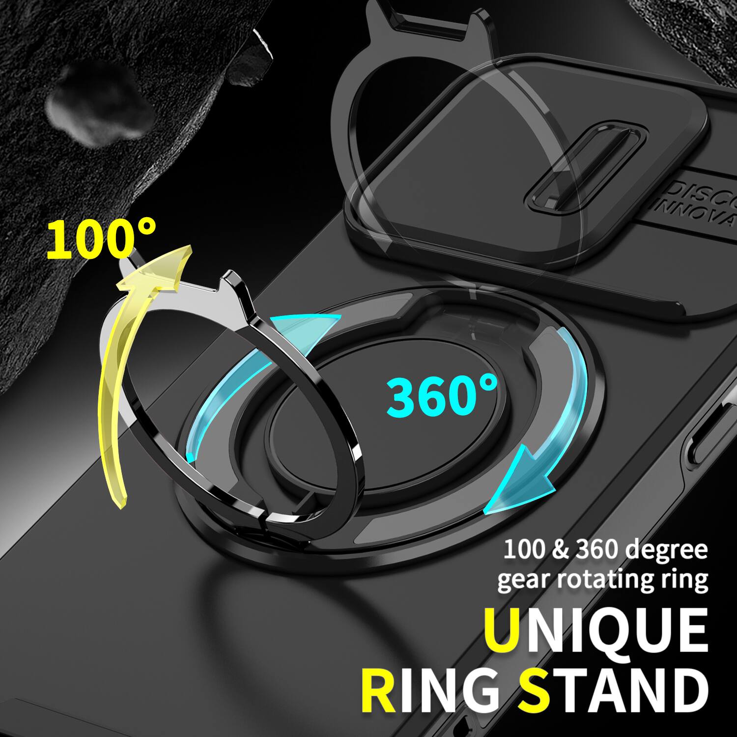 100
NNOVA DISC
360
100 & 360 degree gear rotating ring UNIQUE RING STAND