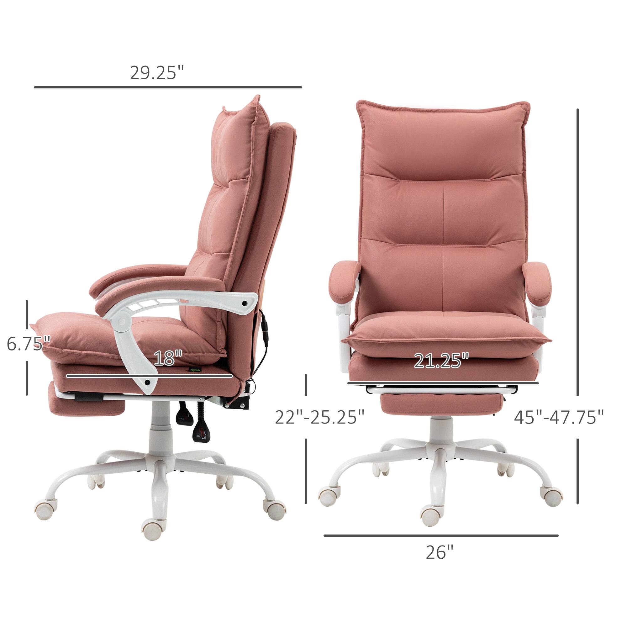 29.25", 6.75", 18", 21.25", 22"-25.25", 45"-47.75", 26"