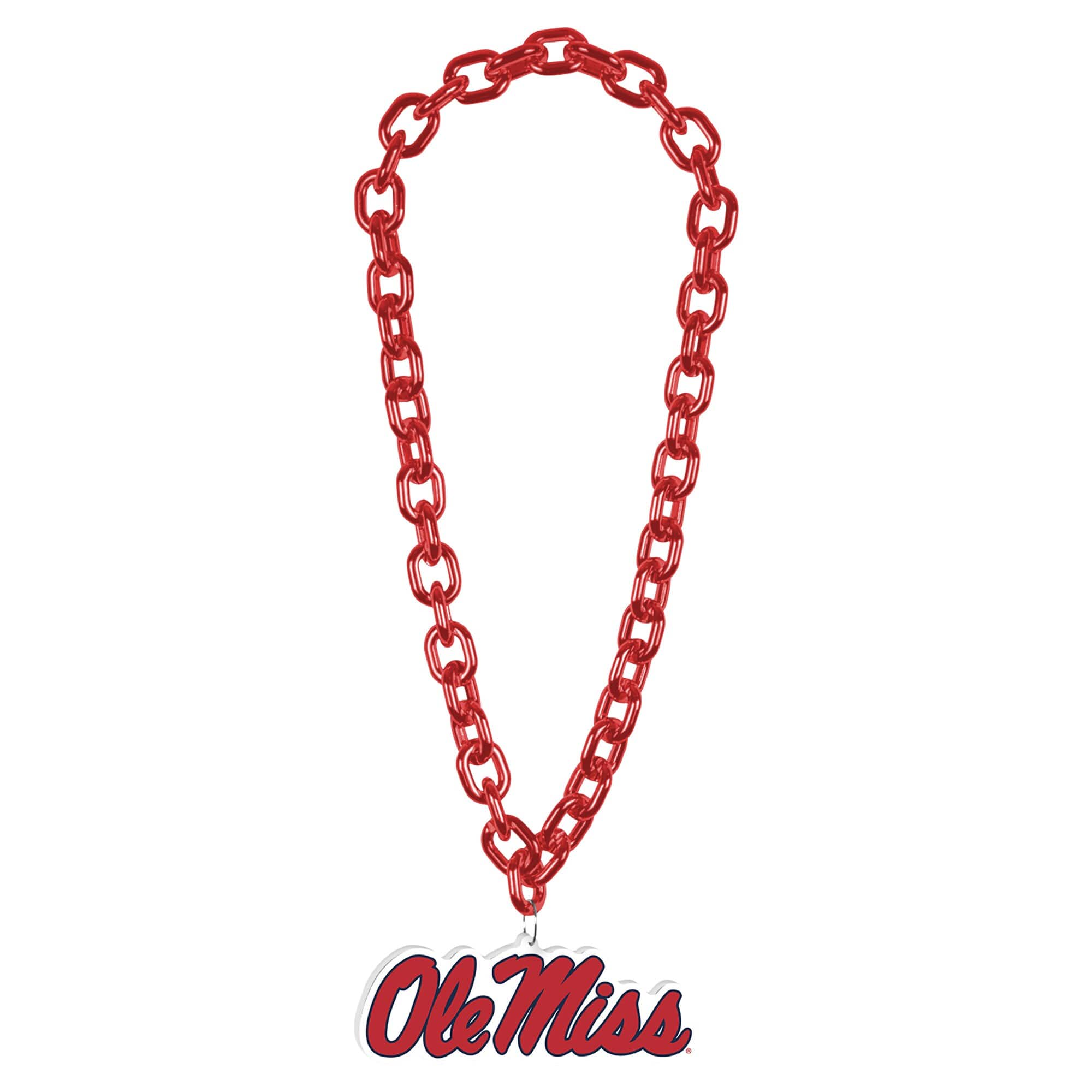 WinCraft - Ole Miss Rebels Big Chain Logo Necklace - Multicolor price history on PriceWatchPro