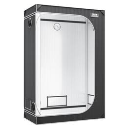 VEVOR - Hydroponic Grow Tent, Complete Indoor Plant Growing System, 4x2’, Black - Black/Gray