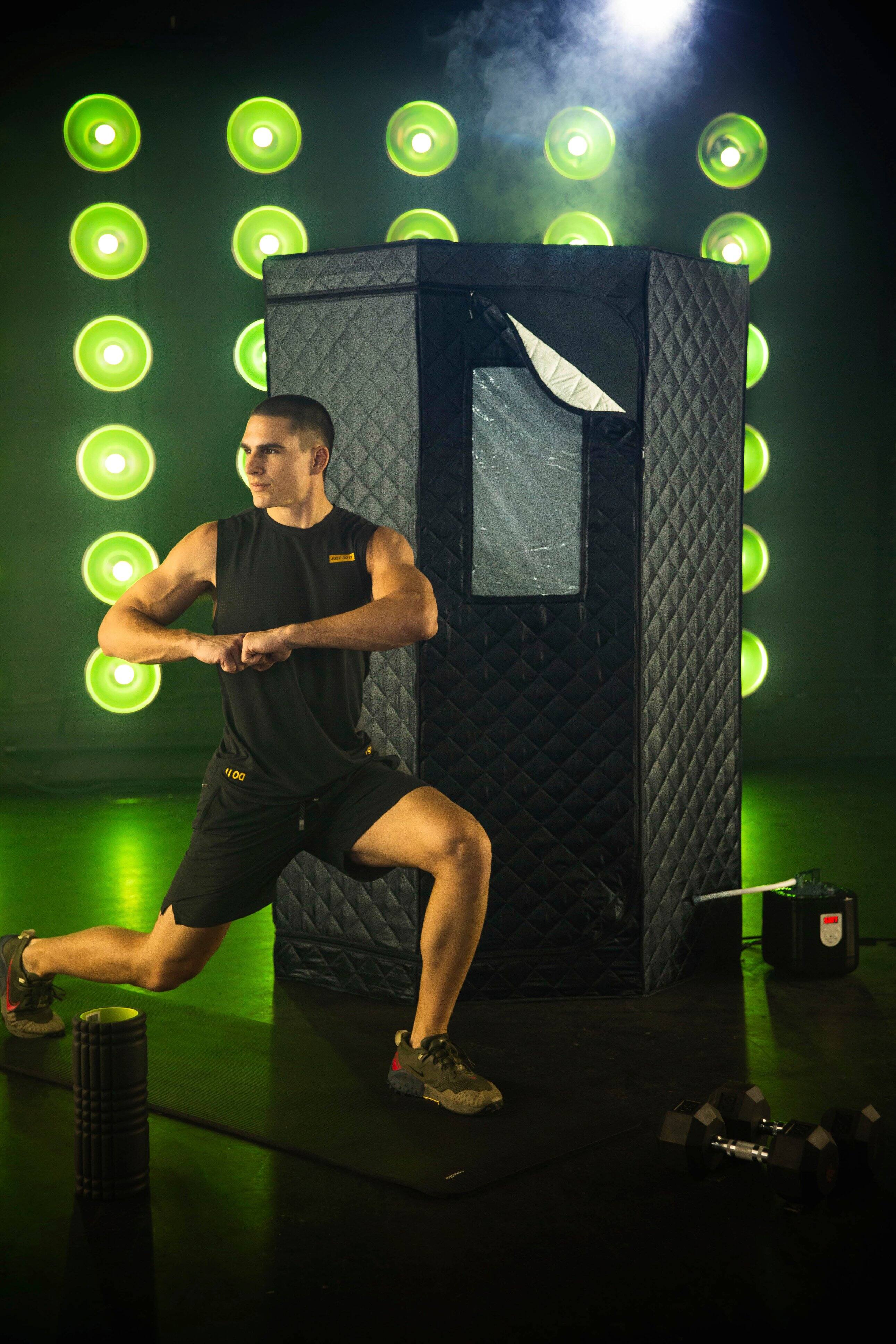 Alt View 2. Saunabox - SmartSteam Kit Pro - Black.