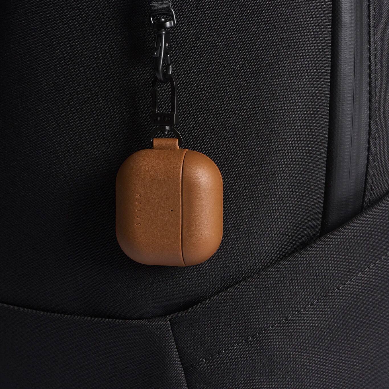Alt View 4. Mujjo - Echelon Airpods 4 Case - Tan.