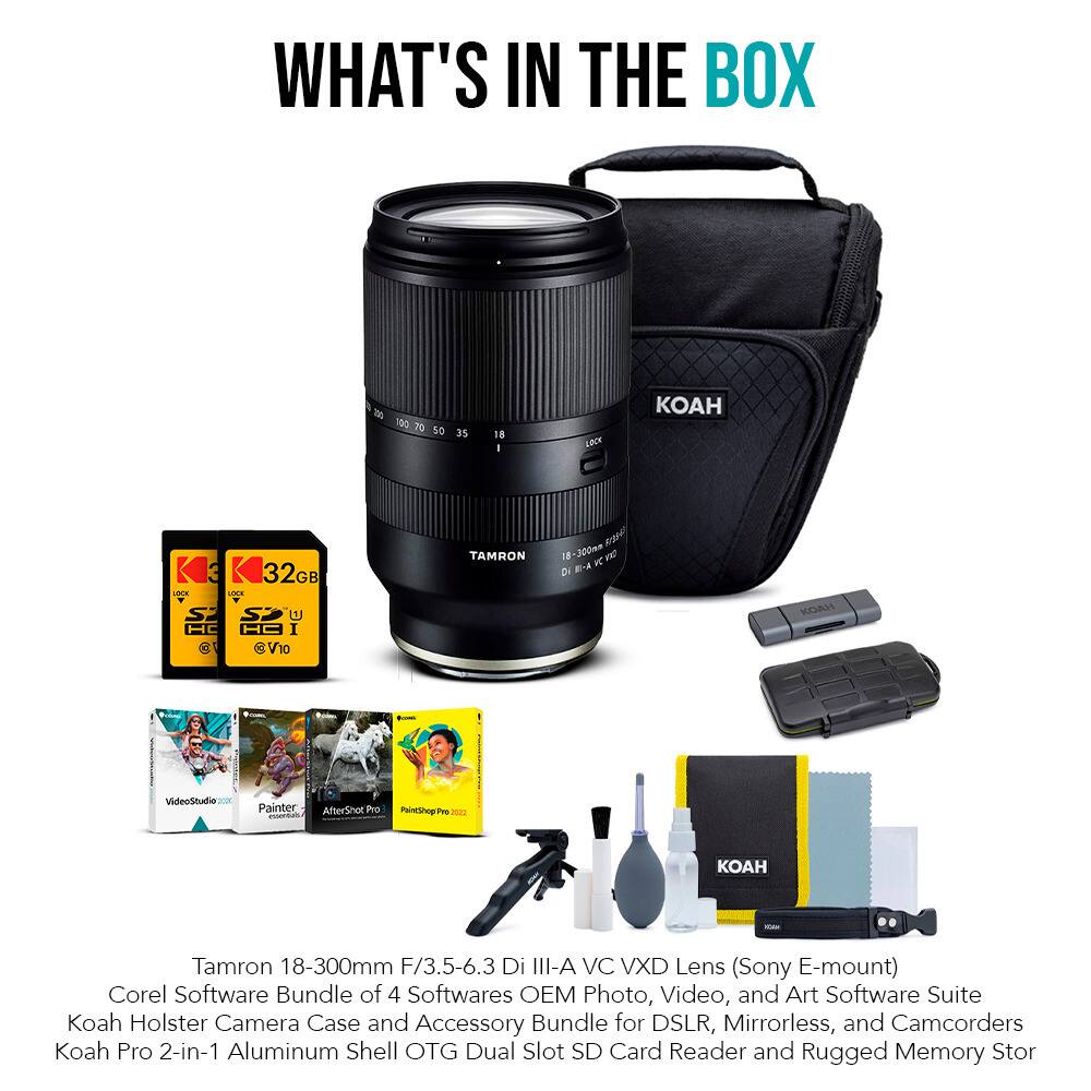 Tamron 18 300mm F/3.5 6.3 Di III A VC VXD Lens (SONY E Mount