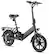 Front. Blutron - EB350F Foldable Ebike Black, 40 mile Max Range and 20MPH Max Speed - Black.