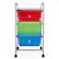 Alt View 9. Costway - 3 Drawers Metal Rolling Storage Cart Scrapbook Supply & Paper Home Office - Multicolor.