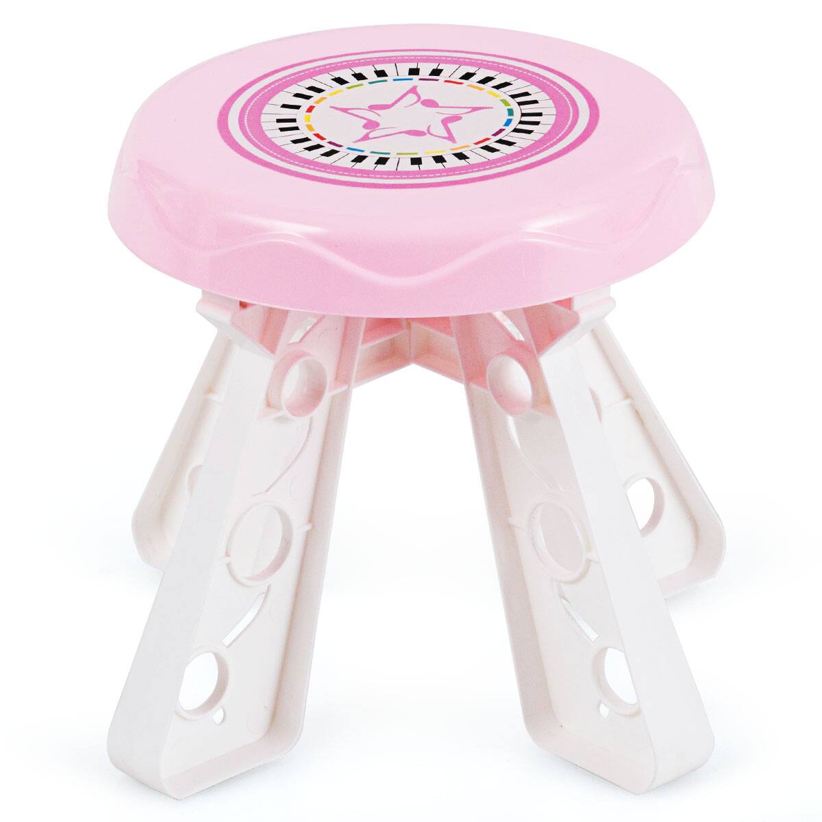 Costway 37Key Kids Piano Keyboard Playset Electronic Organ Light Pink