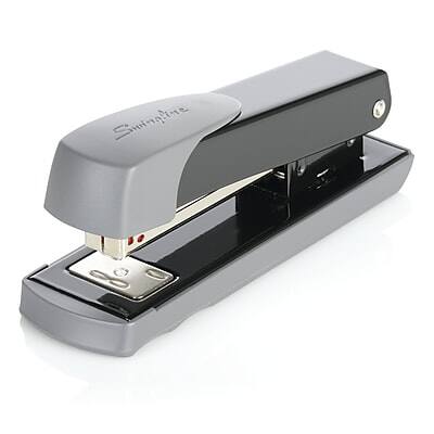 Front. Swingline - Commercial Stapler, 20-Sheet Capacity - Black/Gray.