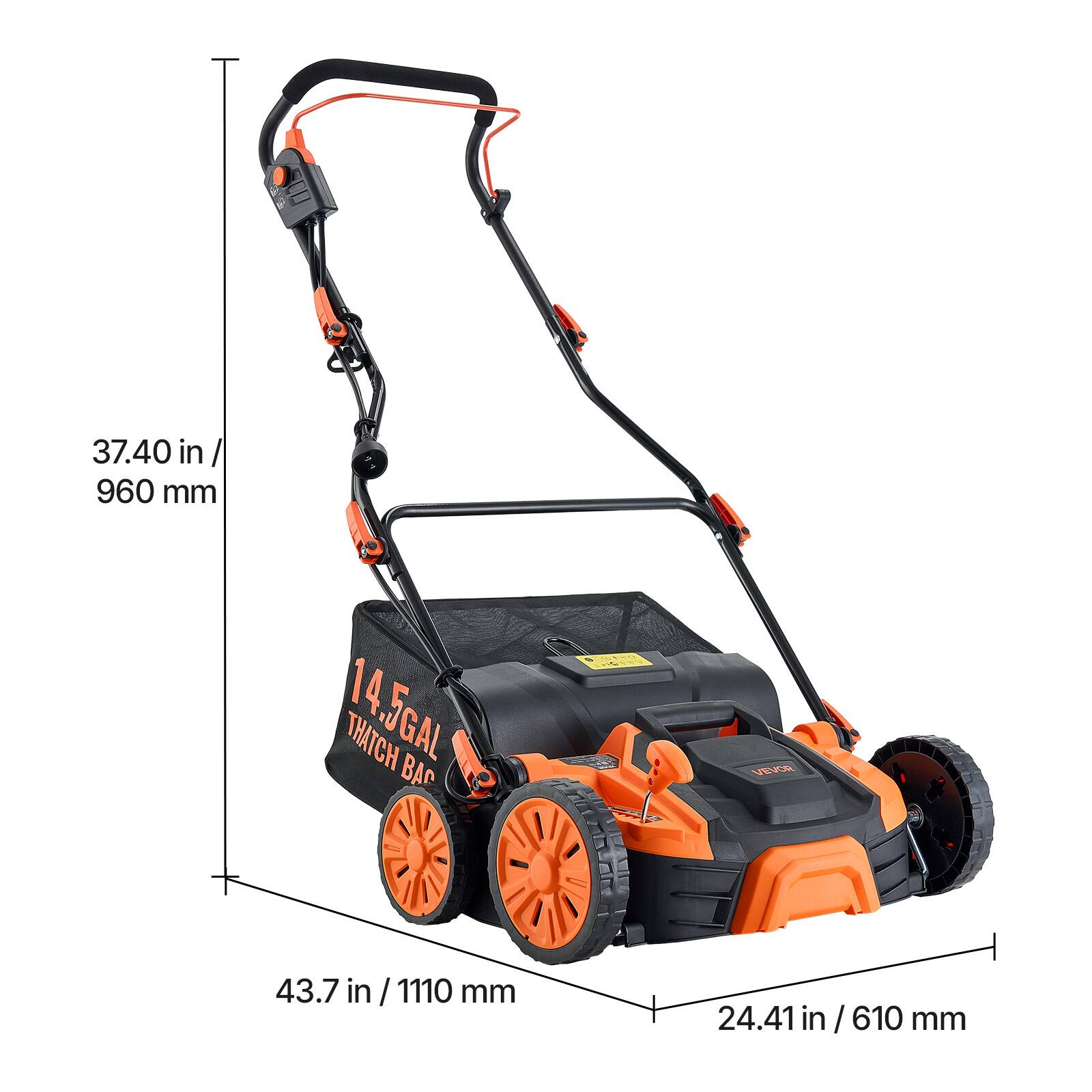 37.40 in / 960 mm

14.5 GAL THATCH BAG

VEVOR

43.7 in / 1110 mm

24.41 in / 610 mm