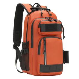 Unique Bargains - 35L Fishing Backpack with Rod Holder Waterproof Tackle Backpack Sling Crossbody Fishing Bag for Fishing Camping Hiking - Orange