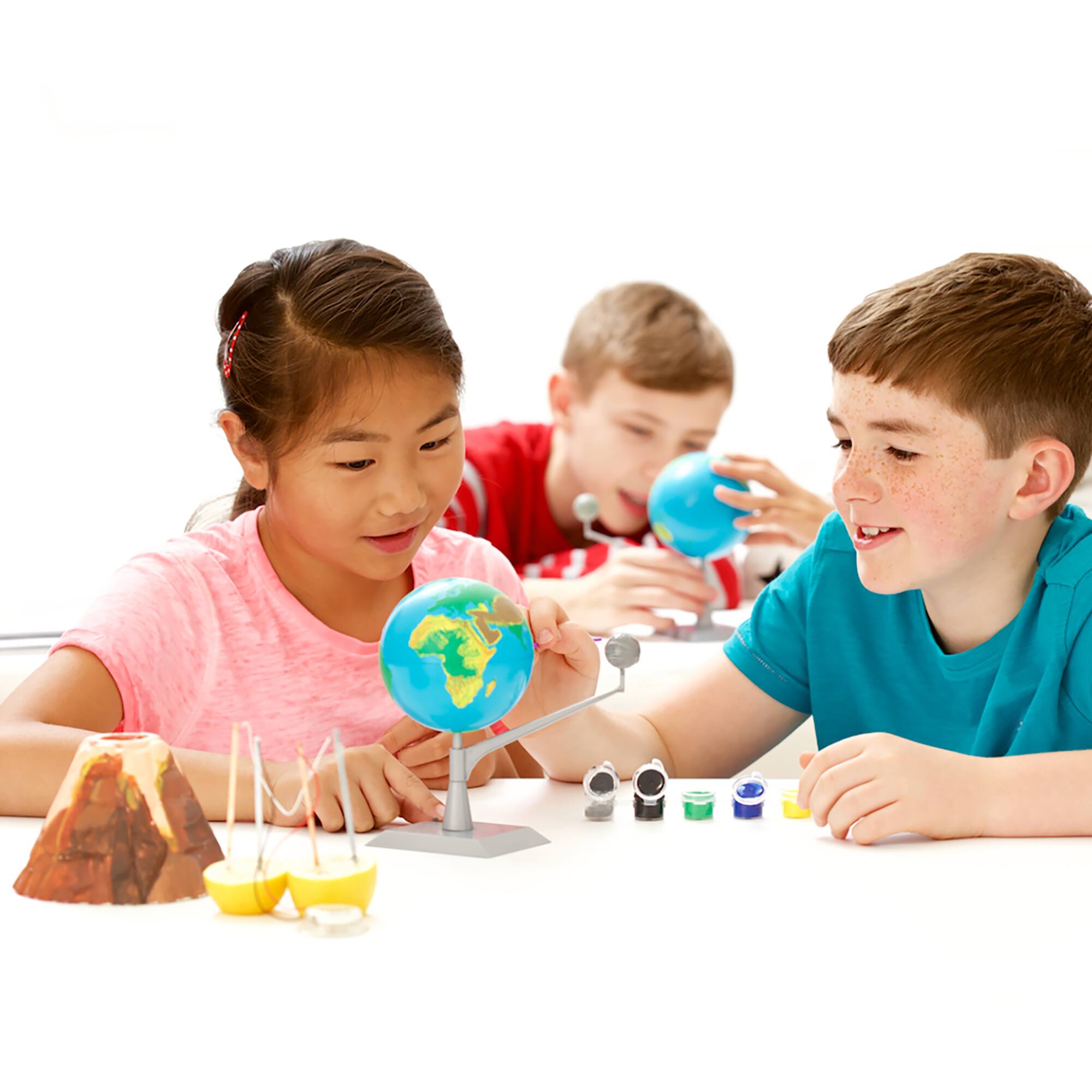 Alt View 4. 4M - Earth Moon Model Making Kit - DIY Paint and Build A 3D Planet Model - Multicolor.