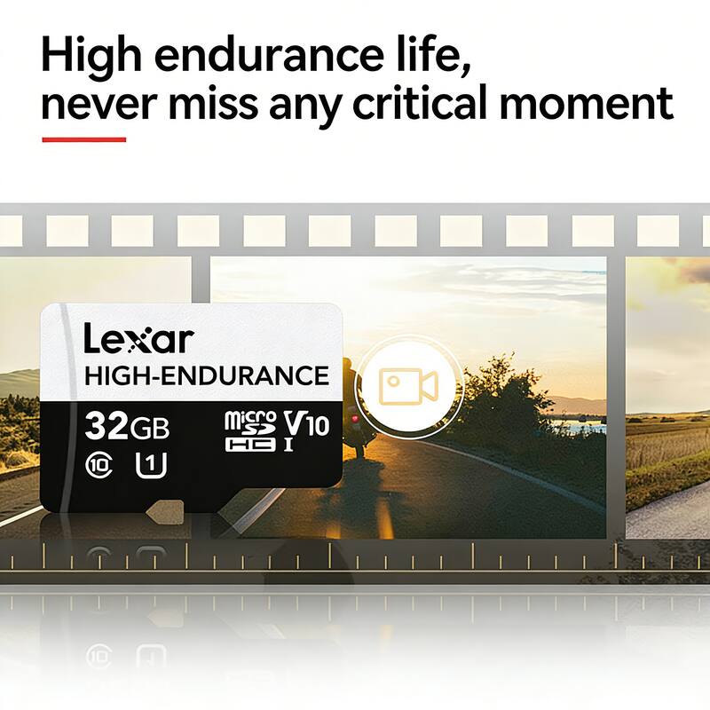 High endurance life, never miss any critical moment

Lexar HIGH-ENDURANCE 32GB microSD V10