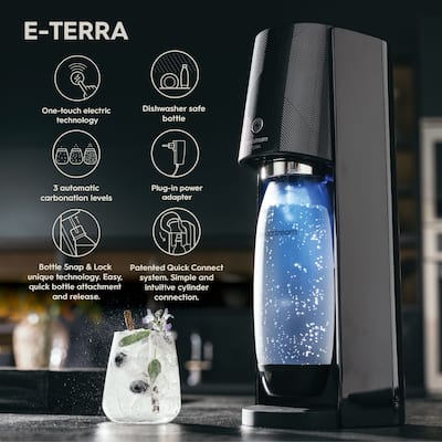 SodaStream E TERRA Sparkling Water Maker Black 1012911011 - Best Buy SodaStream E TERRA Sparkling Water Maker Black 1012911011 - Best Buy