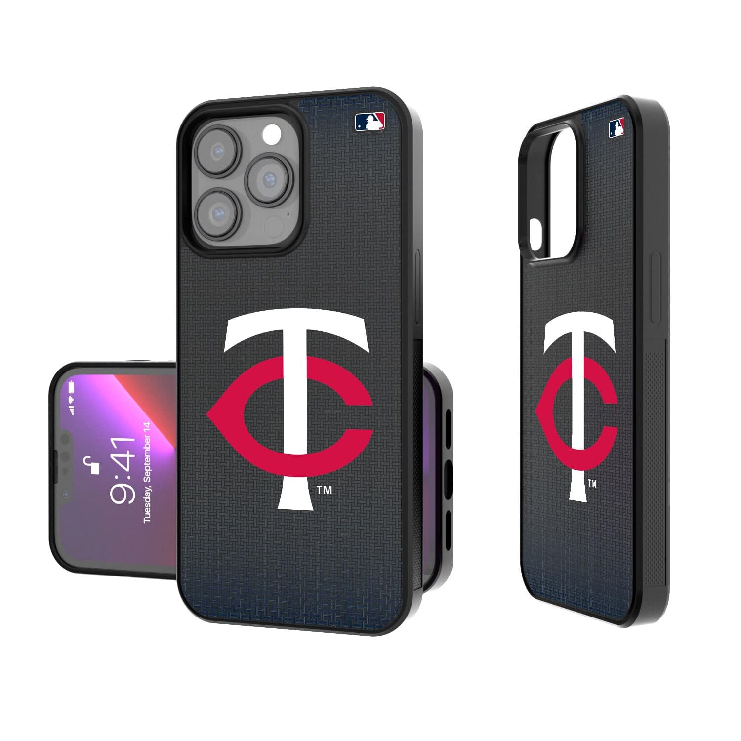 Keyscaper - MLB - Minnesota Twins - Linen Logo iPhone Bump Case - 15 Plus - Black price history on PriceWatchPro