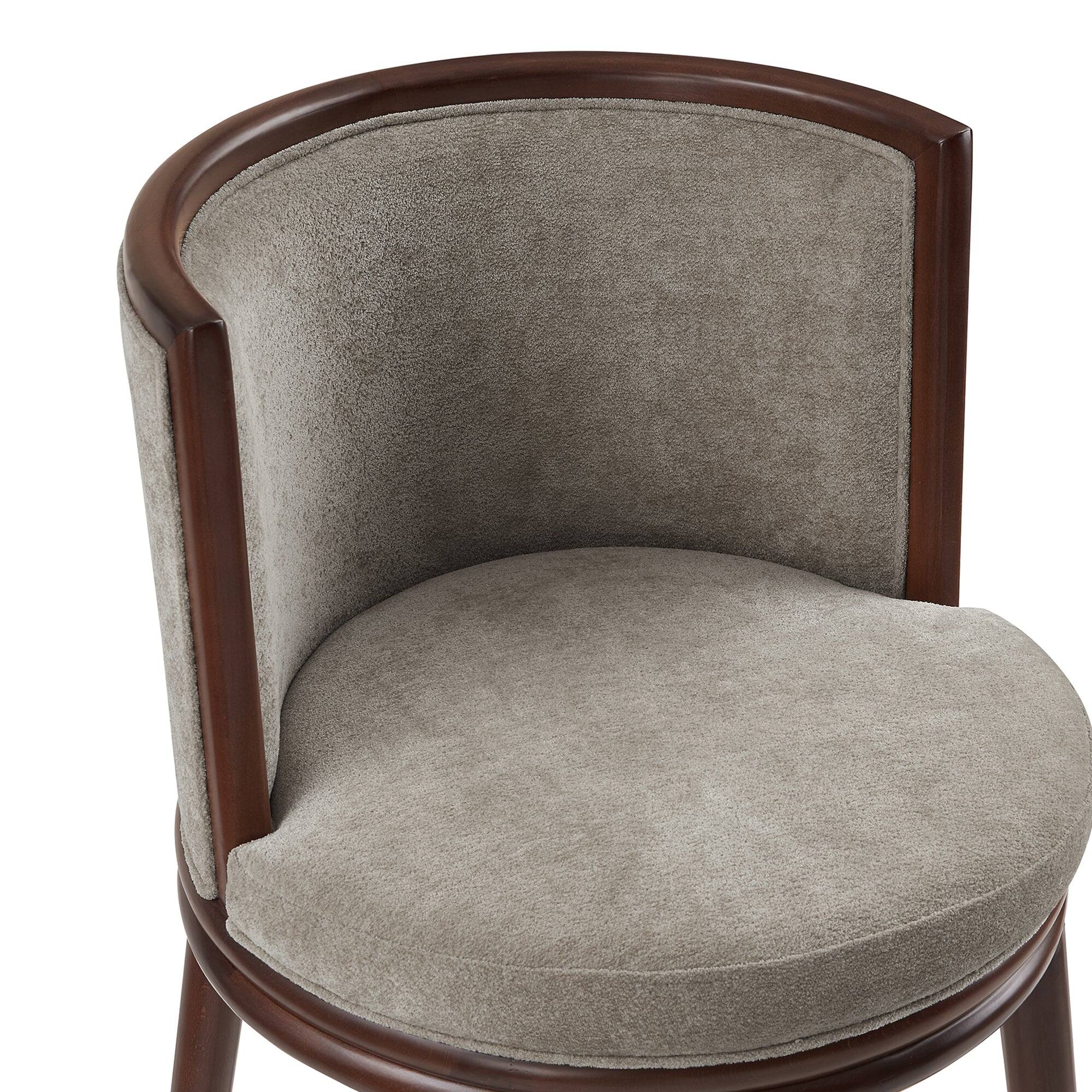 Alt View 1. Manhattan Comfort - Evalyn Modern Wood Upholstered Counter Stool - Set of 2 - Cream.
