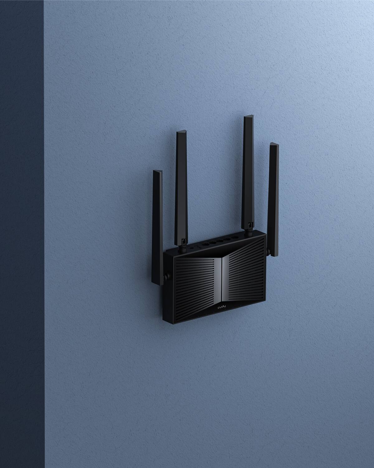 Alt View 4. Cudy - Cudy BE3600 Dual-Band Wi-Fi 7 Router, Lightning-Fast Speeds, 2.5G Multi-Gig Connectivity, Far-Reaching Coverage, Black - black.