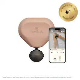 Therabody - Theragun Mini (3rd Generation) - Ultra-Portable Massage For Recovery Anytime, Anywhere - Desert Rose