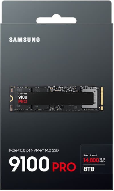 Samsung SSD 9100 PRO 8TB Internal SSD, PCIe 5.0x4 M.2 MZ-VAP8T0B Samsung SSD 9100 PRO 8TB Internal SSD, PCIe 5.0x4 M.2 MZ-VAP8T0B