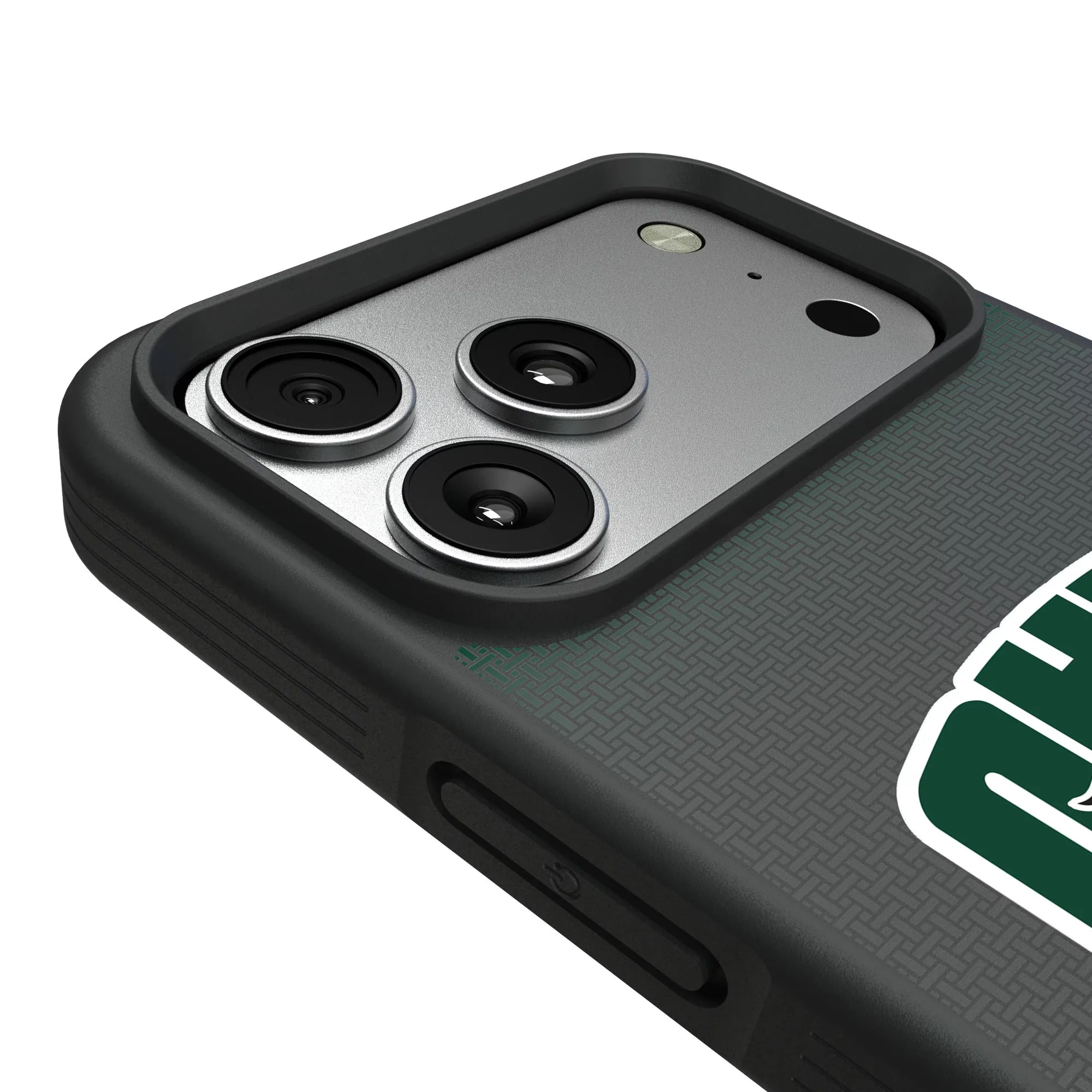 Alt View 2. Keyscaper - Ohio Bobcats Bump Case with 8.2ft Drop Protection - 16 Plus - Black.