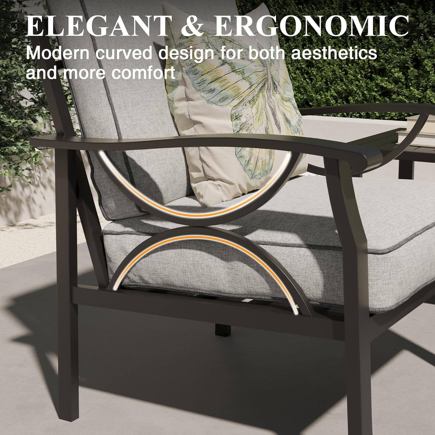 ELEGANT & ERGONOMIC  
Modern curved design for both aesthetics and more comfort