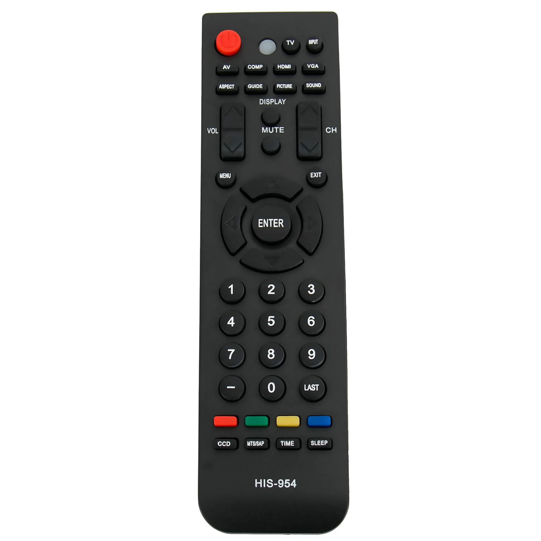 ALLIMITY - HIS-954 Replacement Remote, Fit for Hisense TV F46K20E F46V86C F46V89C F55V89C H32K26E H32V77C LEDN32K15US LTDN39V77US - Black