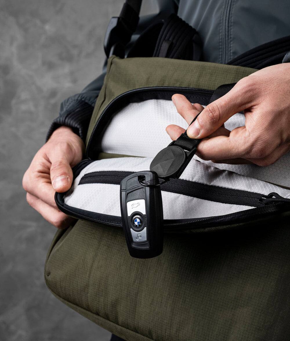 Alt View 1. ALPAKA - Bravo Tote V2 Laptop Tote for Work & Travel, Fits 14” MacBook Pro - Green Axoflux 400D.