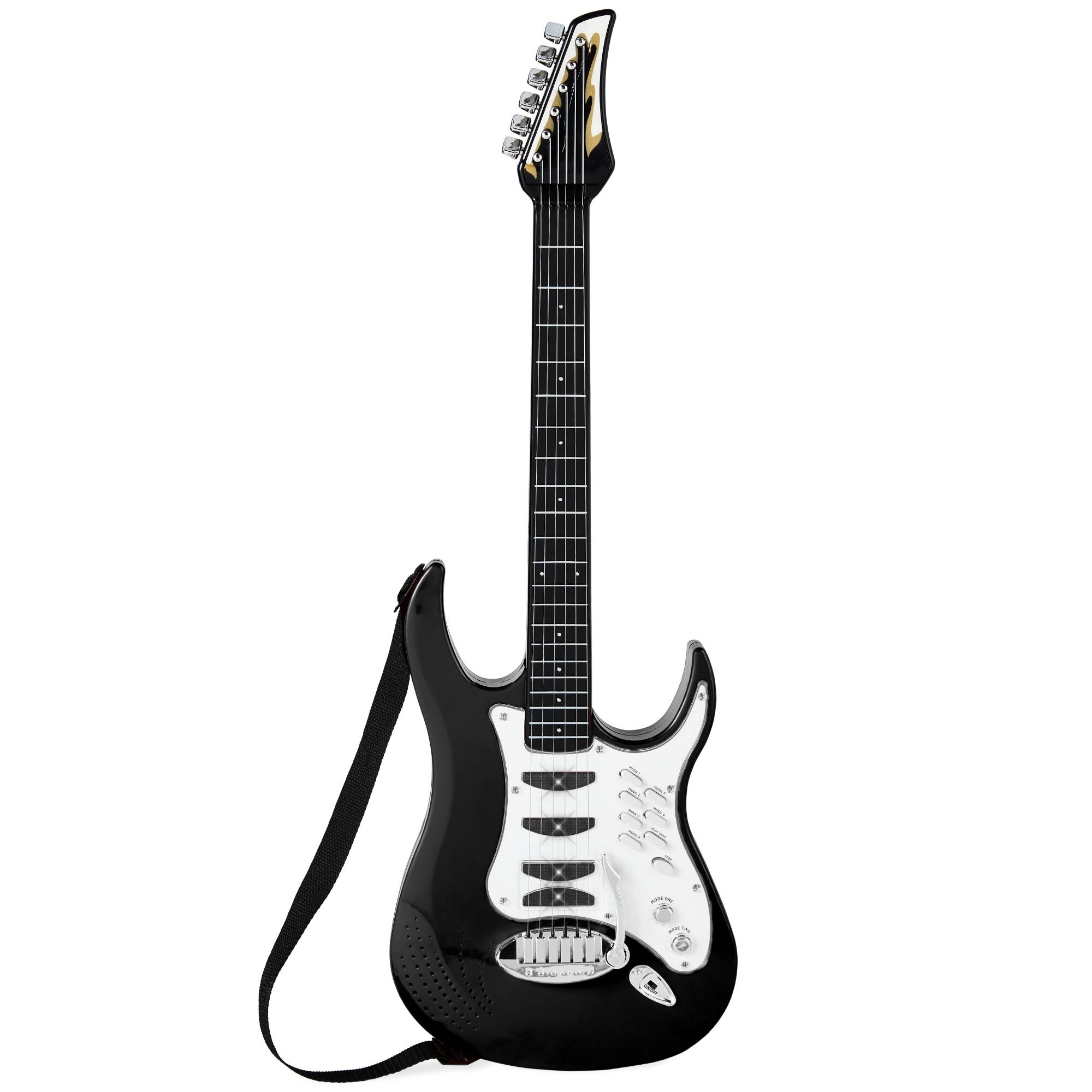 Alt View 3. Best Choice Products - Best Choice Products Kids Electric Musical Guitar Toy Play Set w/ 6 Demo Songs, Whammy Bar, Microphone - Black - Black.