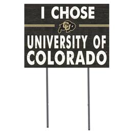 Jardine - Colorado Buffaloes 18'' x 24'' I Chose Lawn Sign - Black