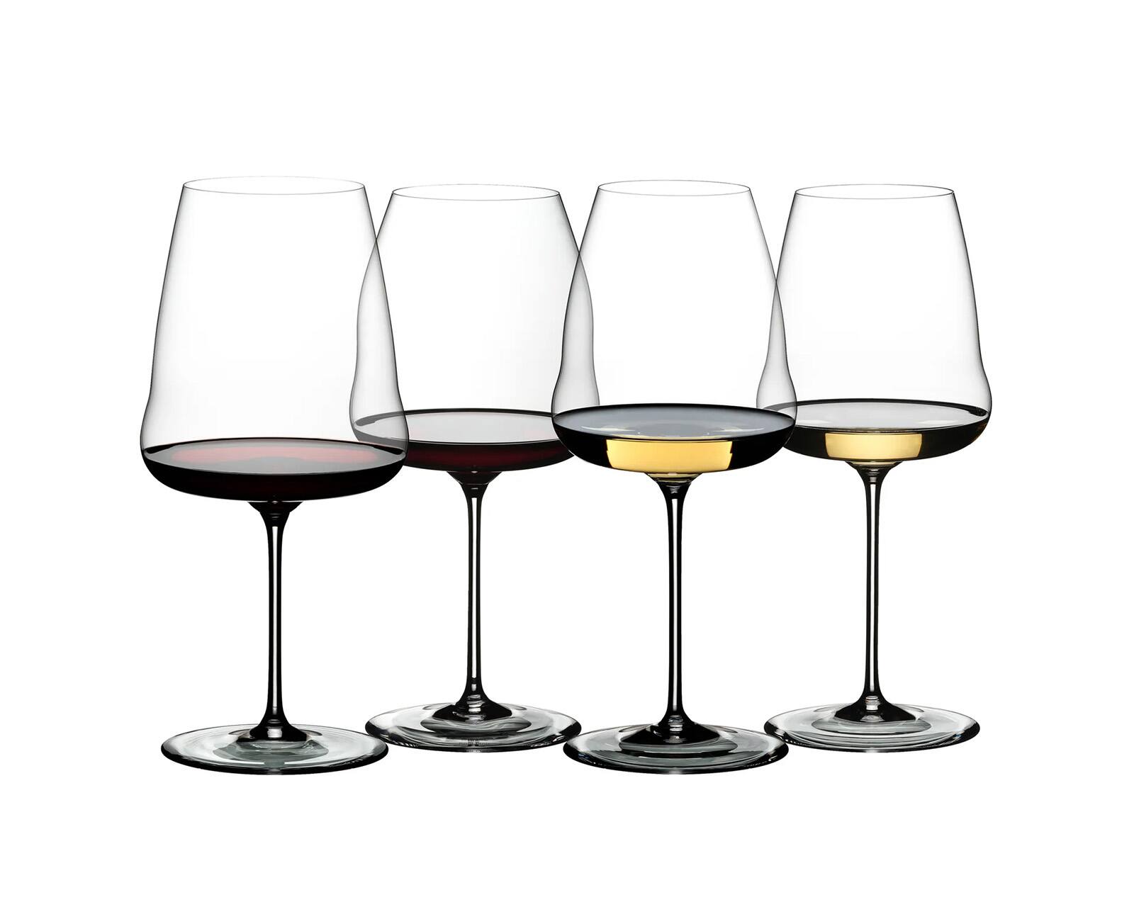 Front. Riedel - Winewings Tasting Set, Set of 4 Wine Glasses - Clear.