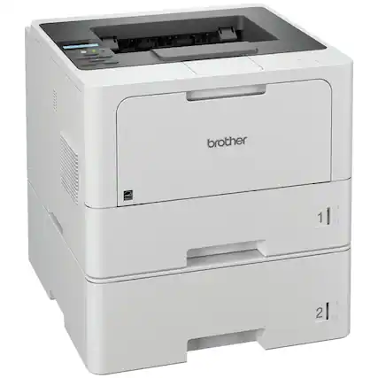 Front. Brother - HL-L5210DWT Business Monochrome Laser Printer with Dual Paper Trays - Gray.
