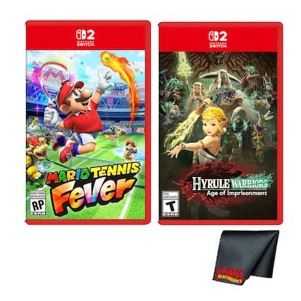 02 NINTENDO SWITCH
0D2 NINTENDO SWITCH
MARIO TENNIS Fever
HYRULE WARRIORS: Age of Imprisonment
RATING PENDING
TEEN
RP
T
ESRB
ESRB
SAVE ELECTRONICS - T (Teen 13+)