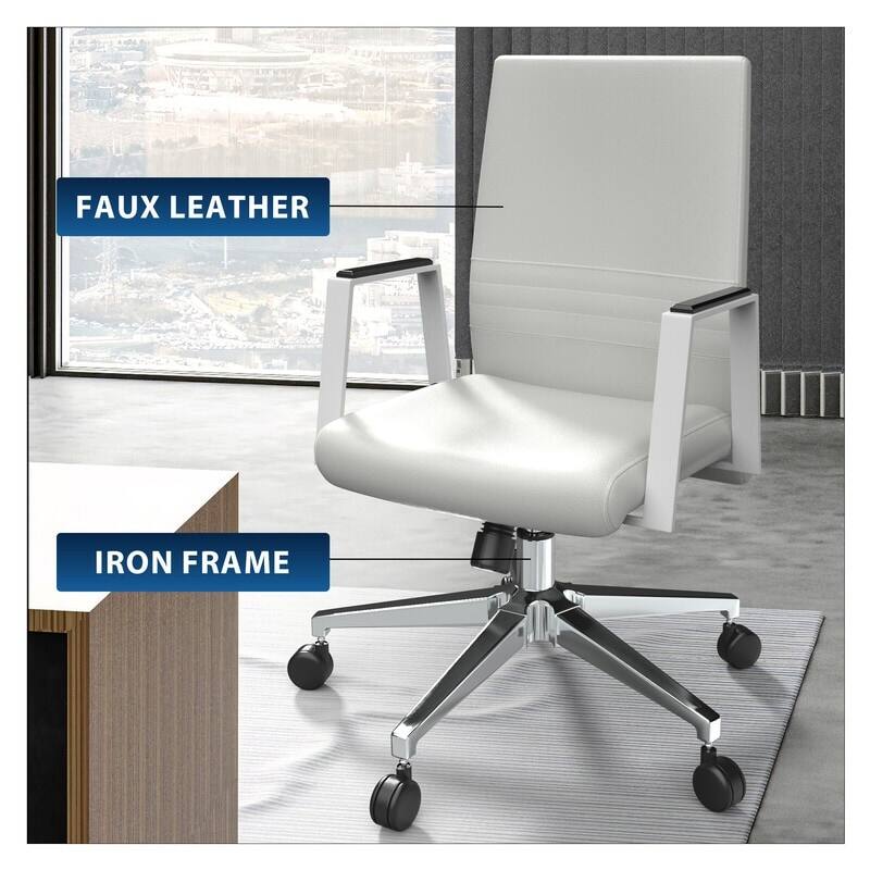 FAUX LEATHER  
IRON FRAME