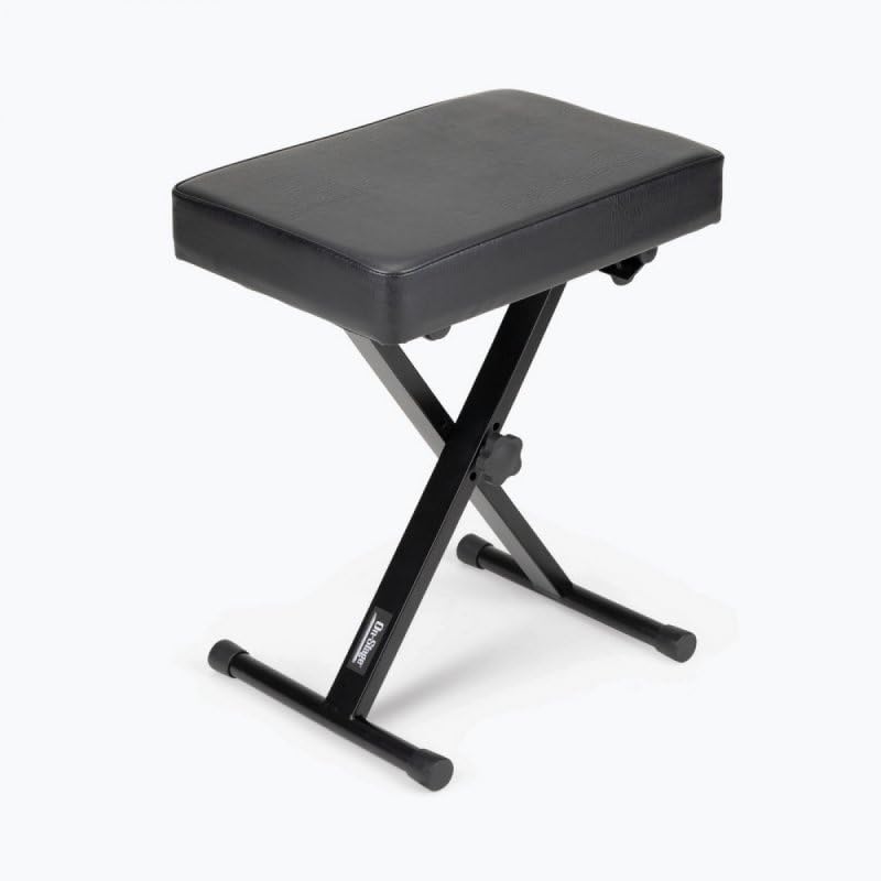 Angle. On Stage Stands - On Stage KT7800 Padded Keyboard Bench - Black.