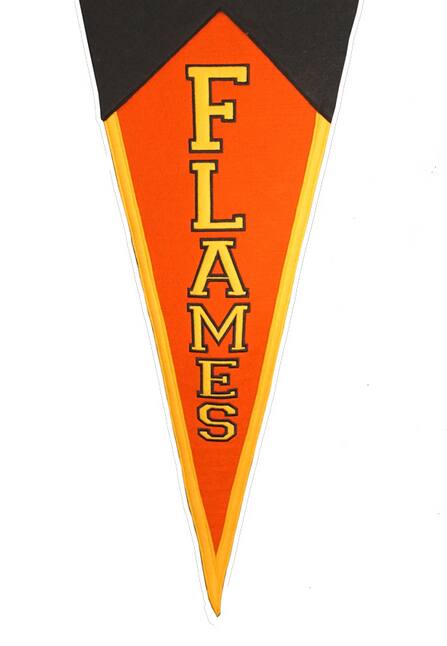 Alt View 3. Winning Streak Sports - Calgary Flames NHL GIANT SIZE Pennant 17x40 Wool Pennant - Multi.