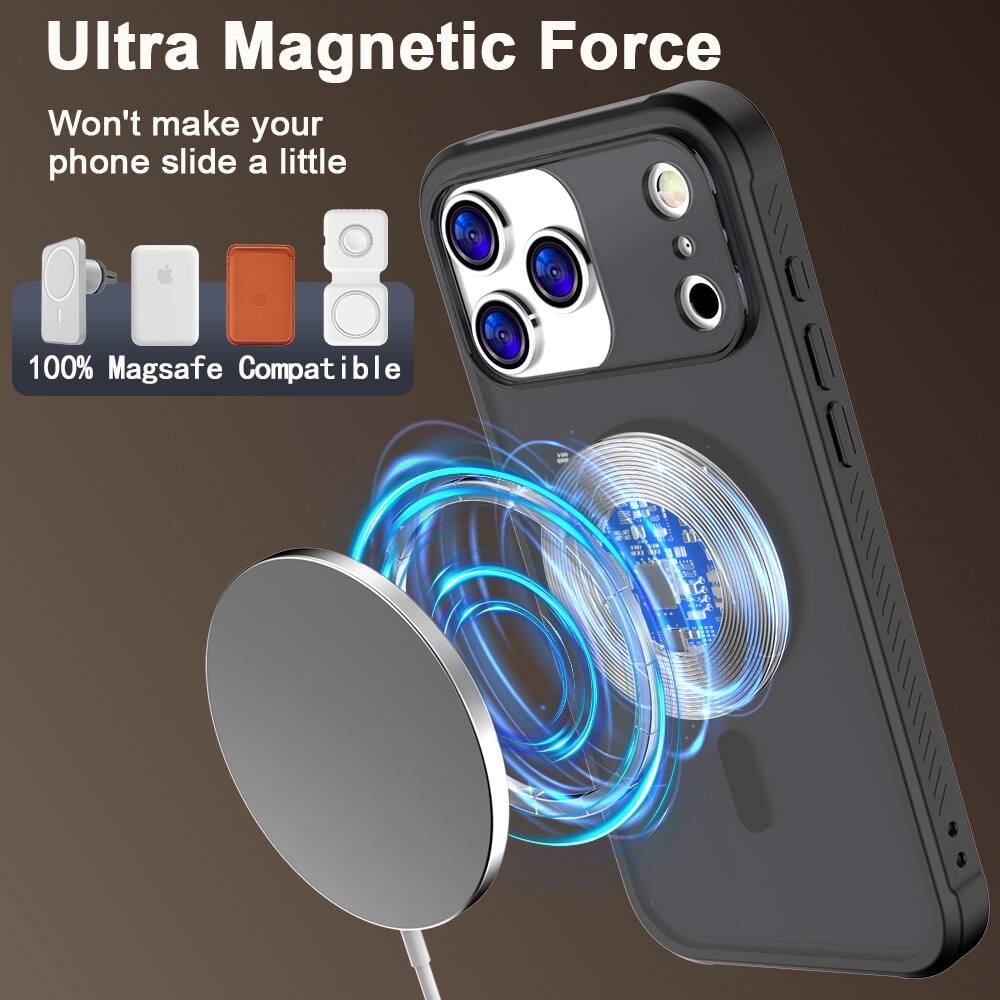 Ultra Magnetic Force  
Won't make your phone slide a little  
100% Magsafe Compatible