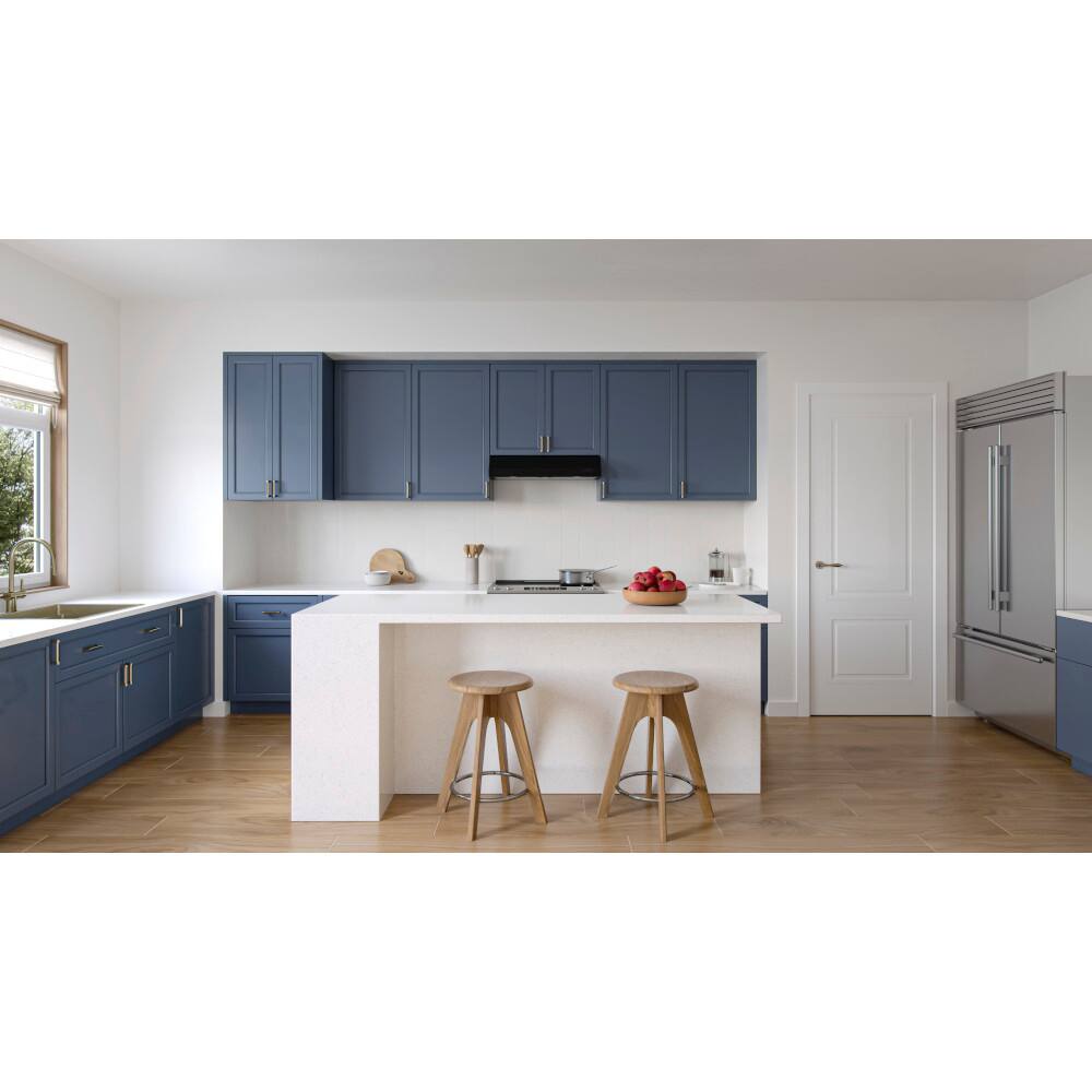 Alt View 13. Broan - Broan-NuTone 30-Inch Under Cabinet Range Hood, ENERGY STAR, 350 Max Blower CFM - Black.