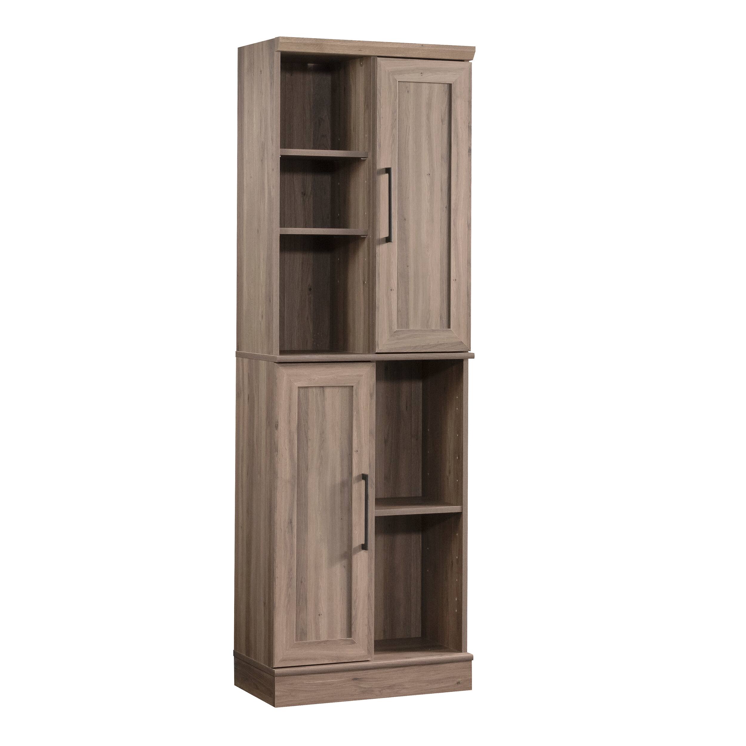 Alt View 1. TinyHomie - Storage Cabinet Brown Gray finish.