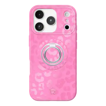 Front. VELVET CAVIAR - Velvet Caviar- iPhone 17 Pro (2025 iPhone 6.3" Pro) Magsafe Case with Magnetic Ring Hot Pink Leopard - Hot Pink Leopard.
