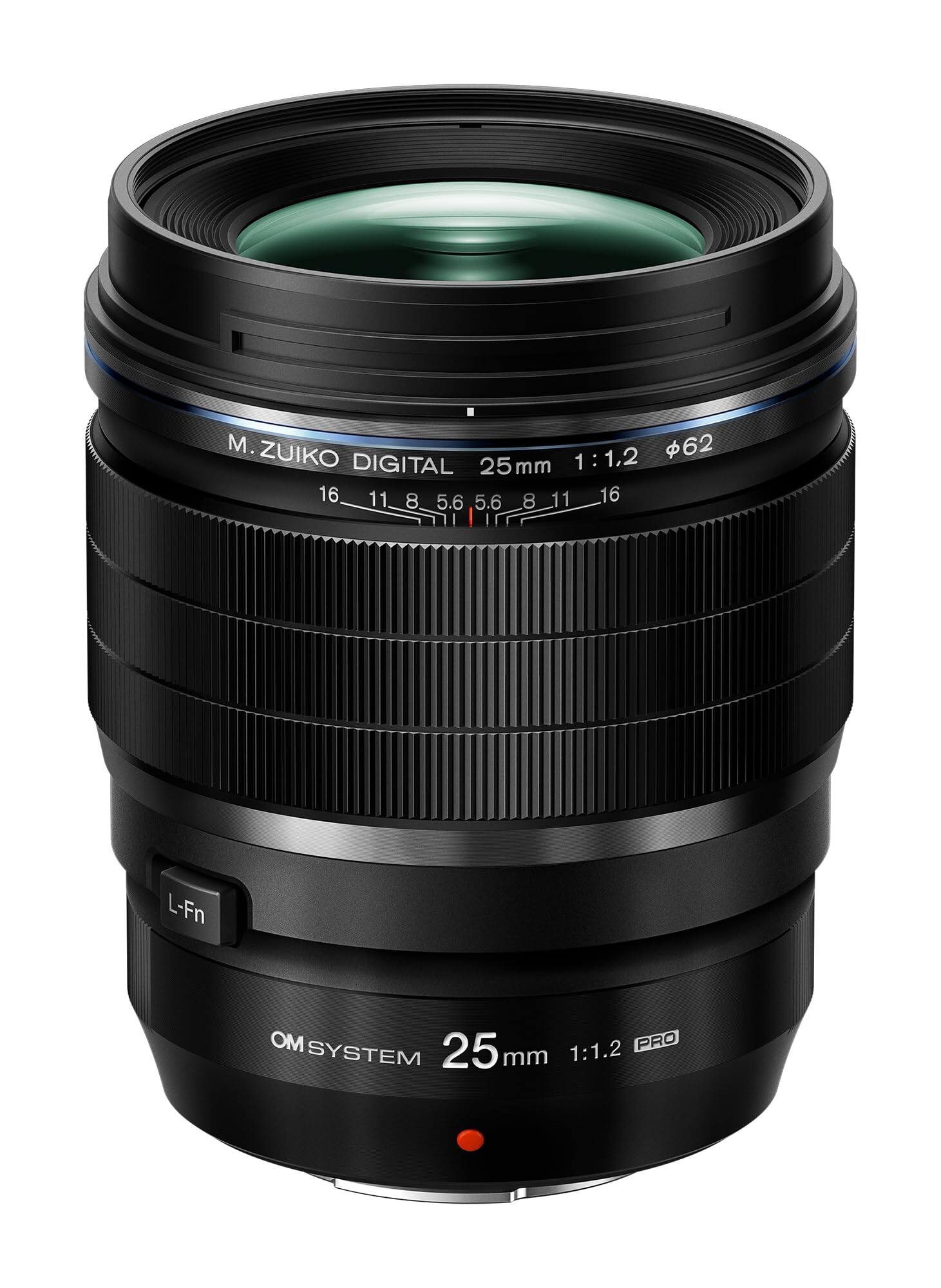 M.ZUIKO DIGITAL 25mm 1:1.2 16 11 8 5.6 5.6 8 11 16 L-Fn MO 25 1:1.2 PRO SYSTEM