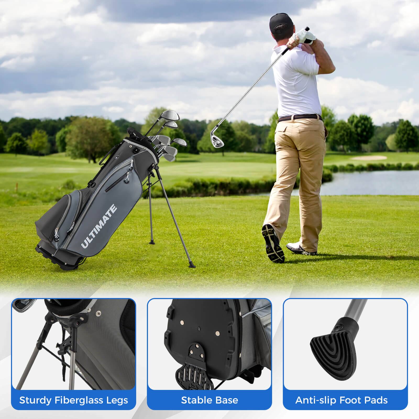 Costway Men's Complete Golf Clubs Package Set 10 Pieces
