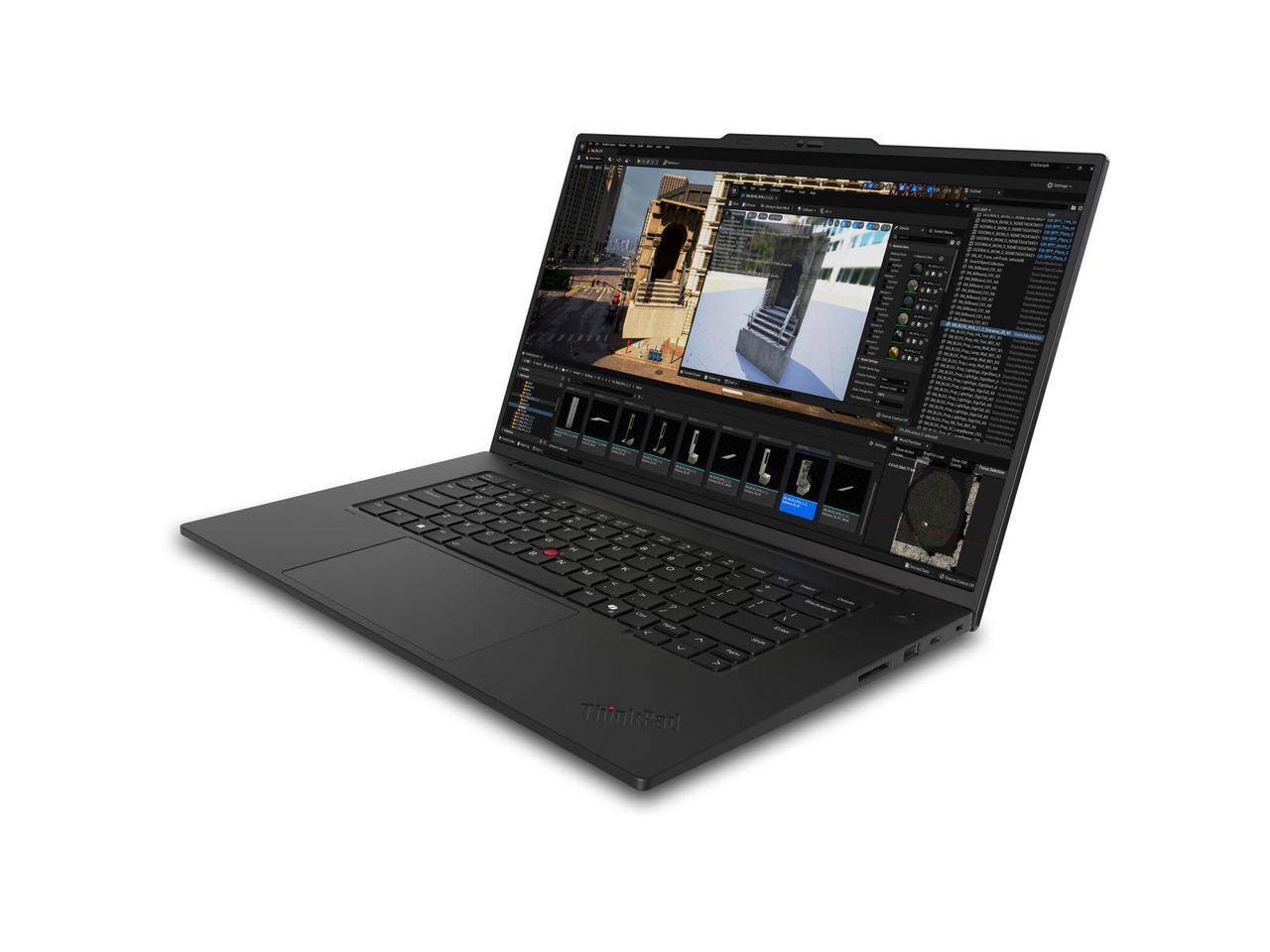Alt View 10. Lenovo - Lenovo ThinkPad P1 Gen 7 16" Touch, Intel Ultra 7, RTX 2000, 32GB, 1TB, Win 11 Pro - Black.