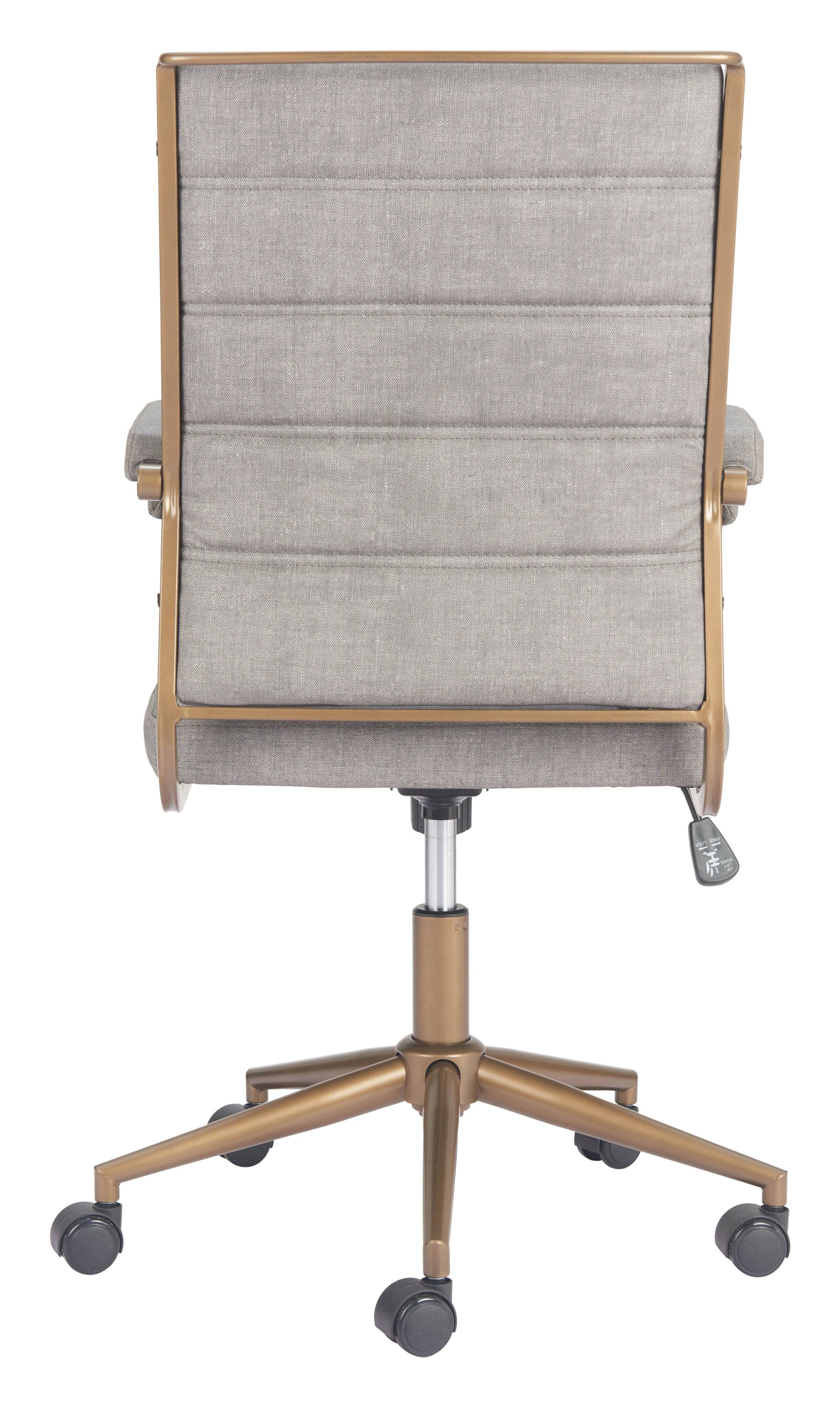 Alt View 2. Hivvago - Auction Office Chair Gray - Gray.