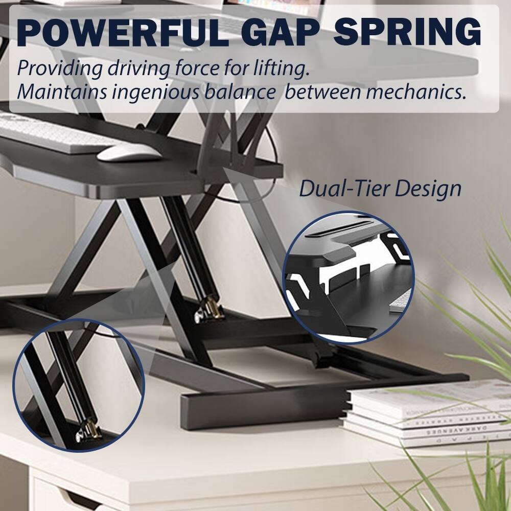 POWERFUL GAP SPRING  
Providing driving force for lifting.  
Maintains ingenious balance between mechanics.  
Dual-Tier Design