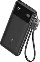 Anker - Power Bank (10,000mAh, 22.5W) - Black - Front_Zoom