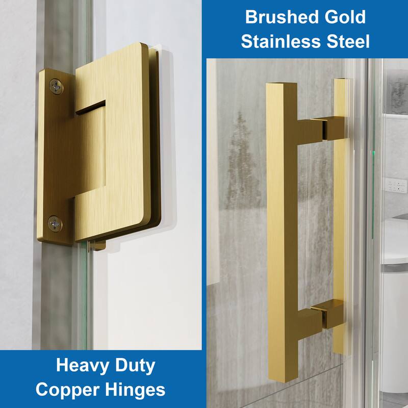Brushed Gold Stainless Steel Heavy Duty Copper Hinges