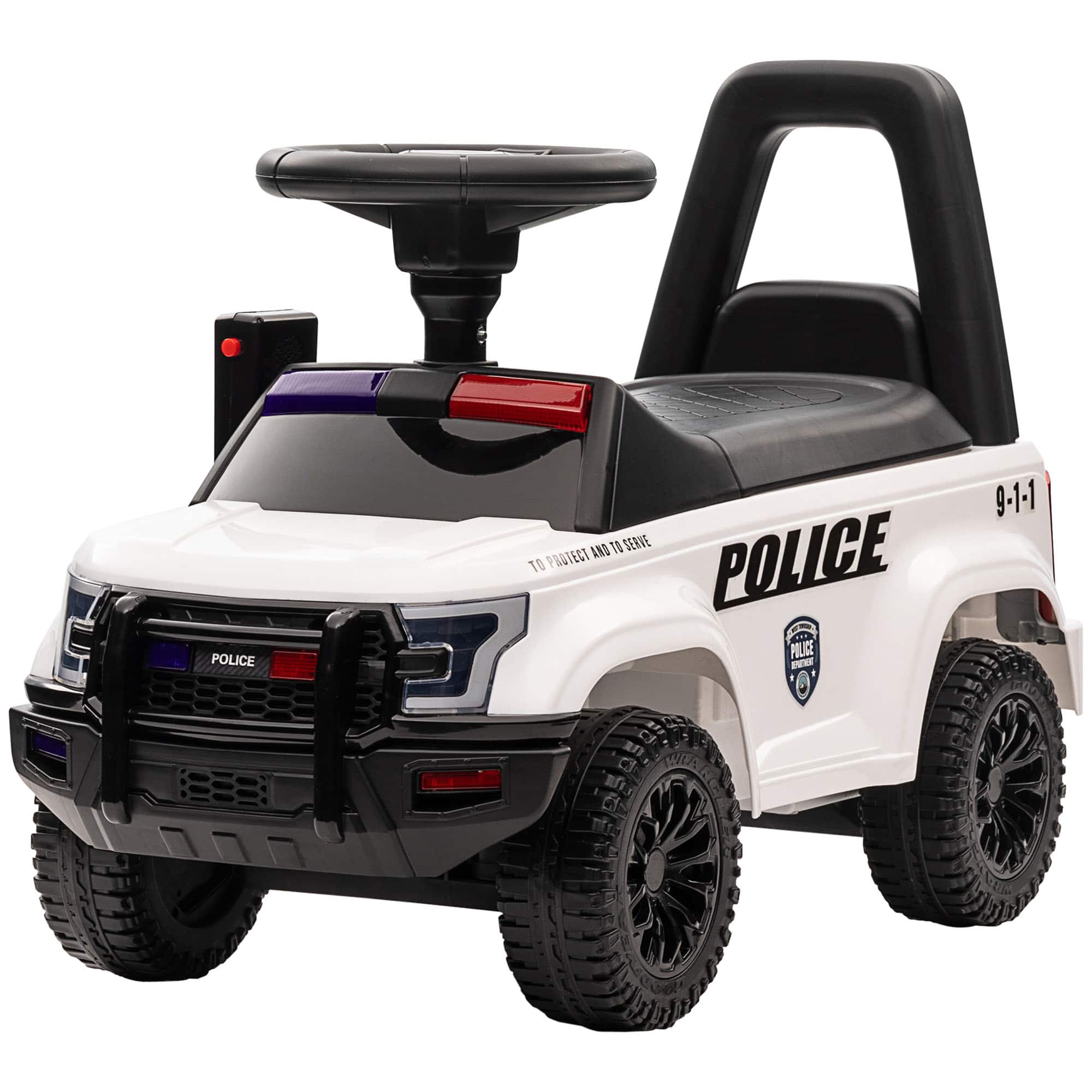 Aosom - Push Ride On Car with Working PA System and Horn