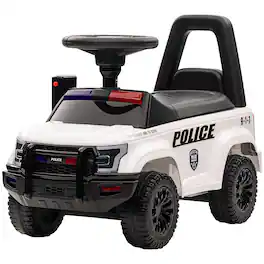 Aosom - Push Ride On Car with Working PA System and Horn
