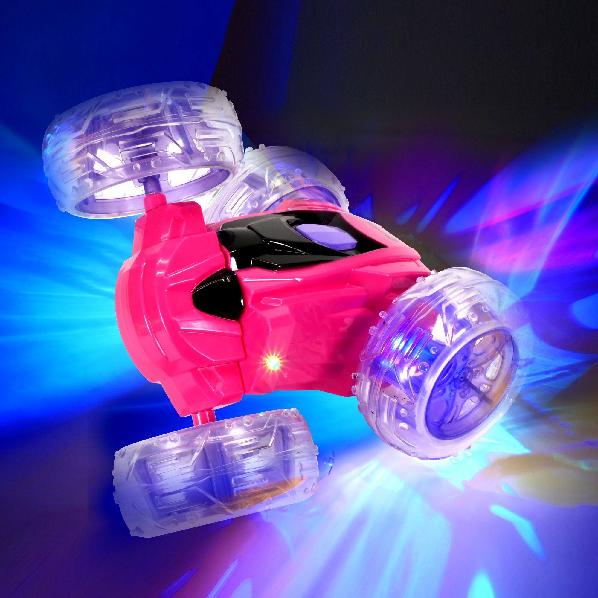 Alt View 5. Contixo - SC3 RC Flip Racer Stunt Car – 4WD Double‑Sided 360° Flip & Gesture Wristband 2-Pack.